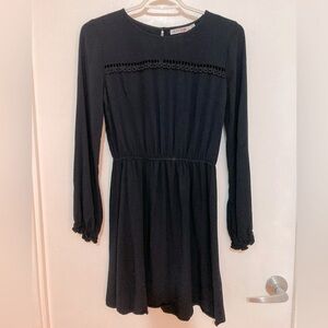 Black Long Sleeve Dress - XS